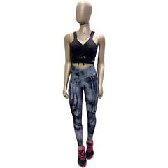 Legging Tie Dye Brocada - Cinza na internet