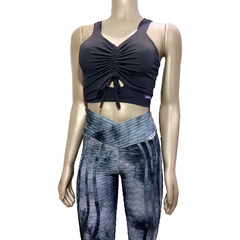 Legging Tie Dye Brocada - Cinza - comprar online