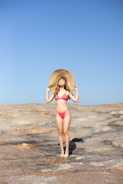 Top Mi - Biquíni Top fixo Triângulo Rosa - Aquay Beachwear | Eco-mmerce | Moda sustentável