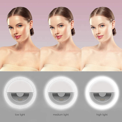 Aro De Luz Led Celular Selfie Recargable Usb Ring Light Anillo en internet