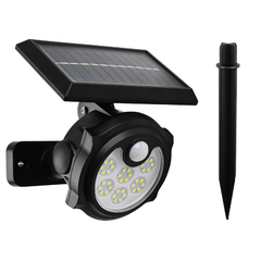 Foco Luz Solar son Sensor de Movimiento para exterior Pared y Estaca Cafini CN-L9731BT - comprar online