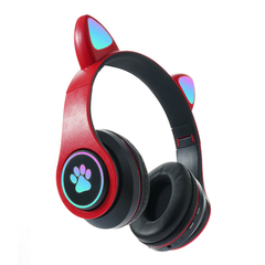 Imagen de Auriculares Cats Orejas Bluetooth Vincha Gato Luz Colores Inalambricos Kawaii