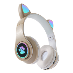 Auriculares Cats Orejas Bluetooth Vincha Gato Luz Colores Inalambricos Kawaii - comprar online