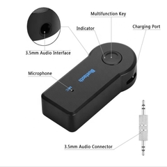 RECEPTOR BLUETOOTH A ENTRADA AUXILIAR RECARGABLE AUTO EQUIPO DE MUSICA AURICULARES en internet