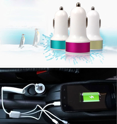 Cargador Usb Para Auto Coche Carga Rapida Dos Salidas 5v Economico en internet