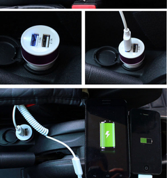 Cargador Usb Para Auto Coche Carga Rapida Dos Salidas 5v Economico - MERCADOCELULAR DE RATTE S.A.S.