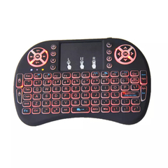 MINI TECLADO RETROILUMINADO INALAMBRICO PARA SMART TV, TV BOX, PC NOTEBOOK, PROYECTORES TRACKPAD MOUSEPAD en internet