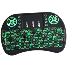 MINI TECLADO RETROILUMINADO INALAMBRICO PARA SMART TV, TV BOX, PC NOTEBOOK, PROYECTORES TRACKPAD MOUSEPAD - MERCADOCELULAR DE RATTE S.A.S.