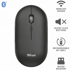 MOUSE BLUETOOTH RECARGABLE TRUST PUCK - MERCADOCELULAR DE RATTE S.A.S.