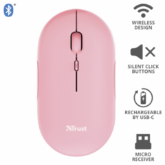 Imagen de MOUSE BLUETOOTH RECARGABLE TRUST PUCK