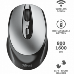 MOUSE INALAMBRICO RECARGABLE TRUST ZAYA - comprar online