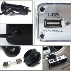 TRIPLE ADAPTADOR 3 BOCAS 12V + 1 CARGADOR USB PARA AUTO en internet