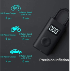 Imagen de Mini Compresor Xiaomi Mi Portable Air Pump 1s inflador portatil