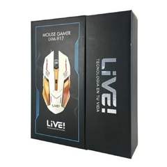 Imagen de Mouse Live Lvm-917 Gamer 6 Botones Retroiluminado 3200 Dpi PC MAC PS4 PS3