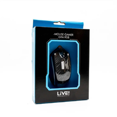 MOUSE USB LIVE LVM-908 1600 DPI GAMER RETROILUMINADO PARA ESCRITORIO PC NOTEBOOK MAC WINDOWS - MERCADOCELULAR DE RATTE S.A.S.