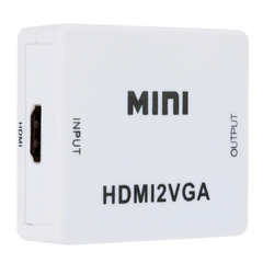 Imagen de CONVERSOR ACTIVO DE HDMI A VGA MONITOR LED PROYECTOR