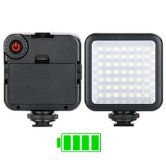 ESTABILIZADOR KIT DE VIDEO PARA VLOGGER CON 1 LUZ DE FOTOGRAFIA MICROFONO Y CONTROL BLUETOOTH AY-49X - tienda online