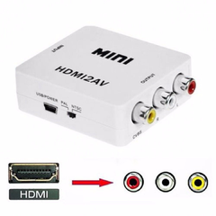 CONVERSOR ACTIVO HDMI A RCA AV AUDIO VIDEO CONECTA TU DISPOSITIVO MODERNO A TU TV DE TUBO IDEAL EMULADOR RETROGAMER - MERCADOCELULAR DE RATTE S.A.S.