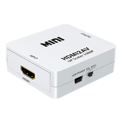 CONVERSOR ACTIVO HDMI A RCA AV AUDIO VIDEO CONECTA TU DISPOSITIVO MODERNO A TU TV DE TUBO IDEAL EMULADOR RETROGAMER