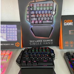 Teclado Gamer Mecanico 1 Mano Rgb PC PS3 PS4 XBOX Knup Kp-TM003 - tienda online