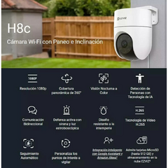 Camara Ezviz IP Wifi Exterior H8c 2MP 4mm en internet