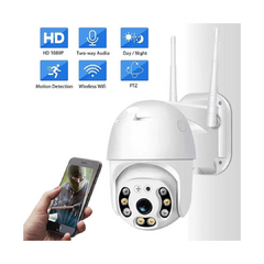 Camara IPC-A3X Domo Ptz Ip Wifi 360° Hd1080p Vision Nocturna Sonido Color Blanco