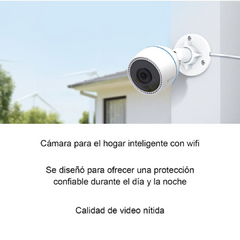 Cámara De Seguridad Inteligente Con Wifi Ezviz H3c Bullet Exterior