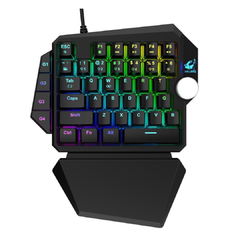 Teclado Gamer Mecanico 1 Mano Rgb PC PS3 PS4 XBOX Knup Kp-TM003