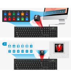 Imagen de Teclado Genius Smart KB-100 MULTIMEDIA PARA PC MAC NOTEBOOK