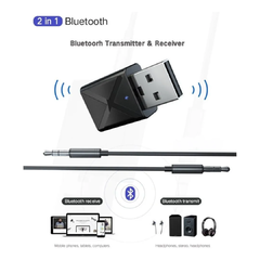 Transmisor Receptor Audio Bluetooth Jack 3.5 Tv Auriculares - tienda online