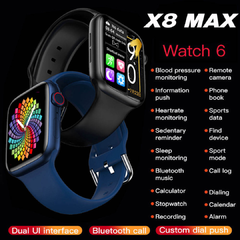 Smartwatch X8 Max 44mm Reloj inteligente deportivo de vestir - MERCADOCELULAR DE RATTE S.A.S.