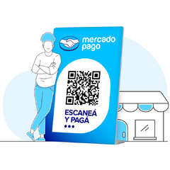 Imagen de Kit Lector Tarjetas Mercado Pago Point Mini + Qr Ahora 12 Y Alimentar Plan Z