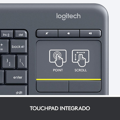 Imagen de Logitech Teclado inalambrico con TOUCH K400PLUS PC MAC SMARTV