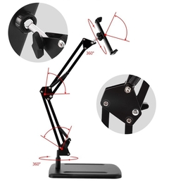 SOPORTE PARA MESA ESCRITORIO CON BASE IDEAL TABLET CELULAR CLASES VIRTUALES MEET ZOOM VIDEOCONFERENCIAS - MERCADOCELULAR DE RATTE S.A.S.