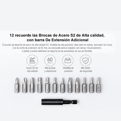 Destornillador Eléctrico Portátil xiaomi Mijia electric screwdriver 12 en 1 – 100% Original en internet