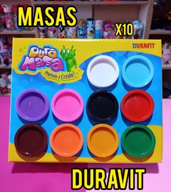 Masa Para Moldear Duramasa Duravit X 10 Colores Plastilina