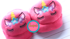 PANTUFLA UNICORNIO FUCSIA - comprar online