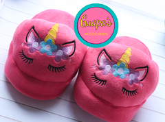 PANTUFLA UNICORNIO FUCSIA