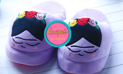 PANTUFLAS FRIDA VIOLETAS