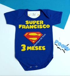 body-de-bebe-mesversario-azul-royal-super-homem-personalizado-nome-meses