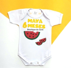 body-de-bebe-branco-personalizado-melancia-introducao-alimentar