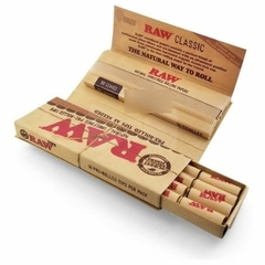 RAW CONNOISSEUR CLASSIC 1 1/4 + PREROLLED TIPS