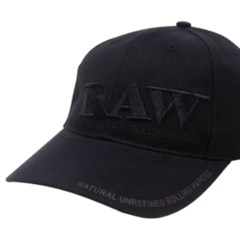 RAW HAT BLACK ON BLACK