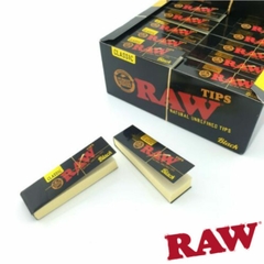 RAW TIPS CARTON BLACK