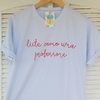 camisa LUTE COMO UMA PROFESSORA - vermelha (2 linhas)