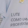 camisa LUTE COMO UM PROFESSOR - preta (3 linhas)