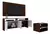 DELOS COMBO LIVING RACK + PANEL PARA TV 50" + MESA DE CENTRO. BRV KABOO BR399- 192CAST/BR en internet