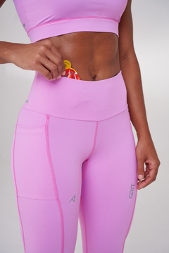 LEGGING GRIT RELÂMPAGO FOCUS ROSA - Raça Store