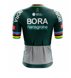 Camisa de Ciclismo Masculina Bora Xadrez Verde Manga Curta Equipe - comprar online