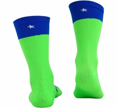 Meia HUPI Star One Verde/Azul - loja online